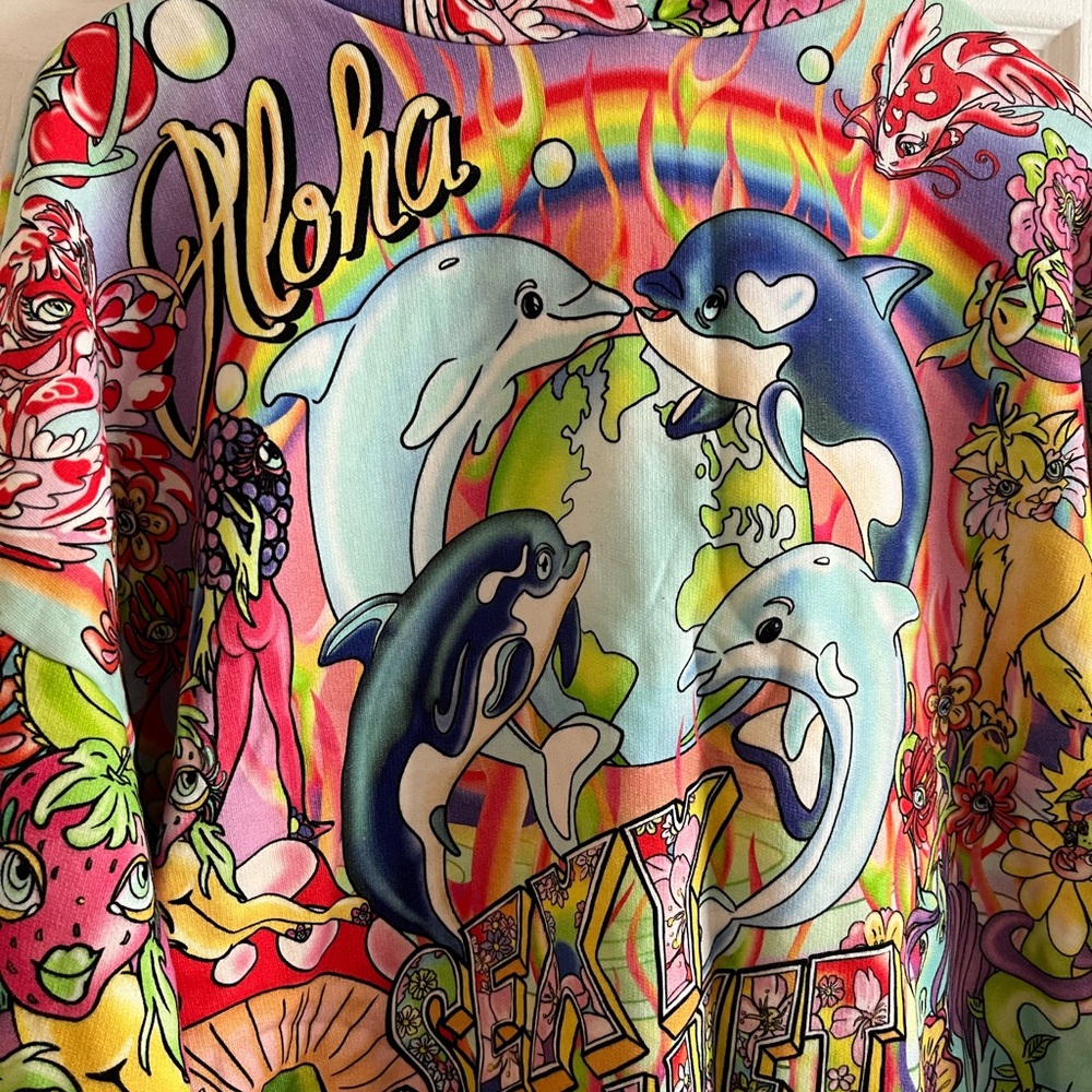 Desigual Maria Escote Y2K colorful hoodie M - Picture 2 of 7